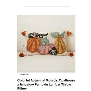 Opalhouse Jungalow Pumpkin And Gourd Lumbar Pillow